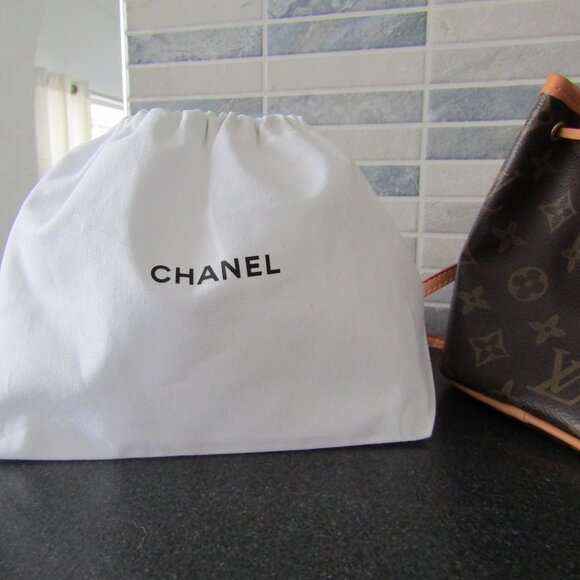 Authentic Chanel Drawstring Pouch + Free Bag - Picture 6 of 6